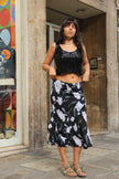 Vintage floral 90s style skirt (L)