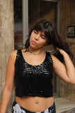 Vintage sequin top (M)