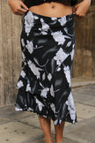 Vintage floral 90s style skirt (L)