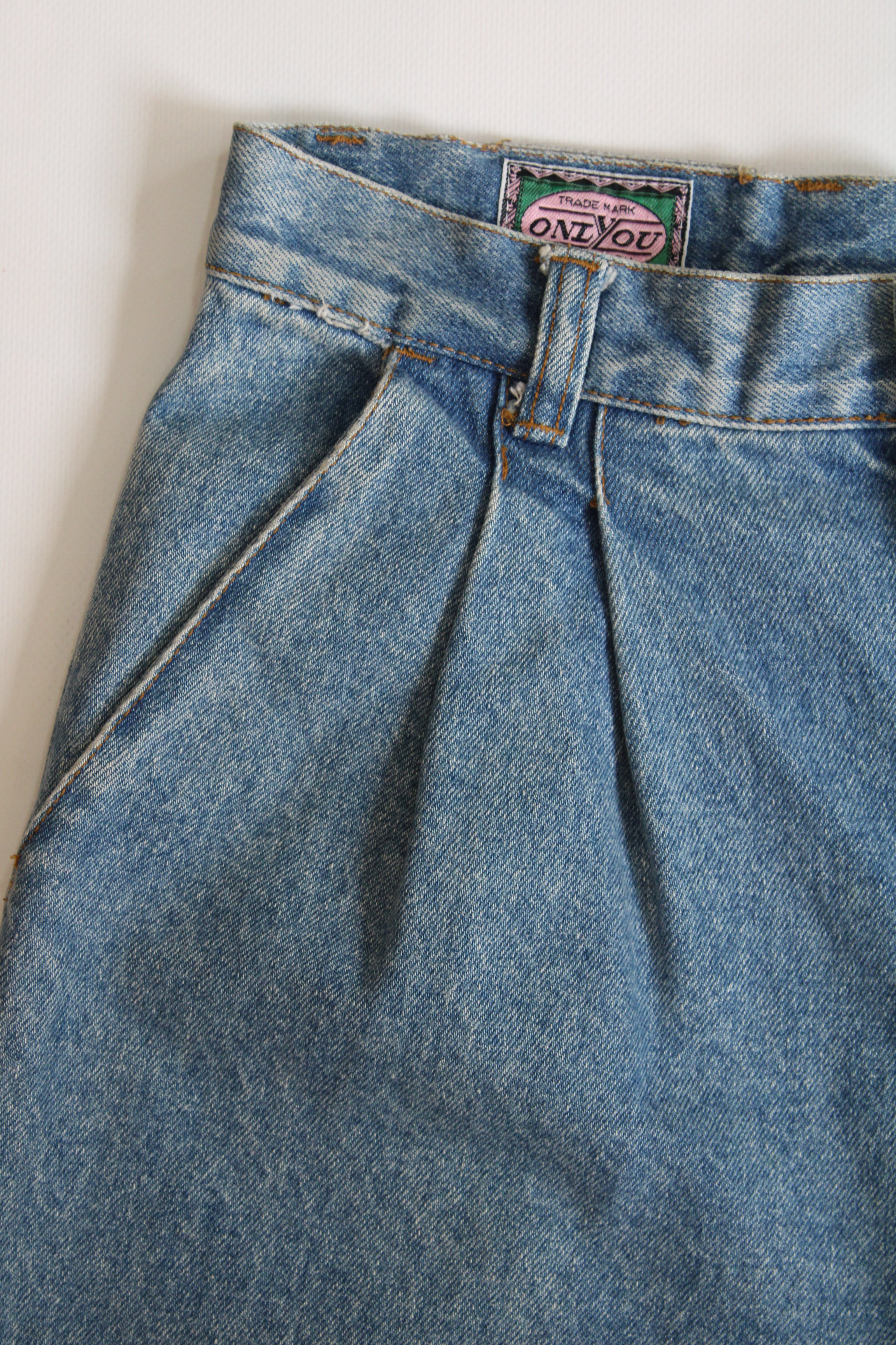 Vintage high waisted denim shorts