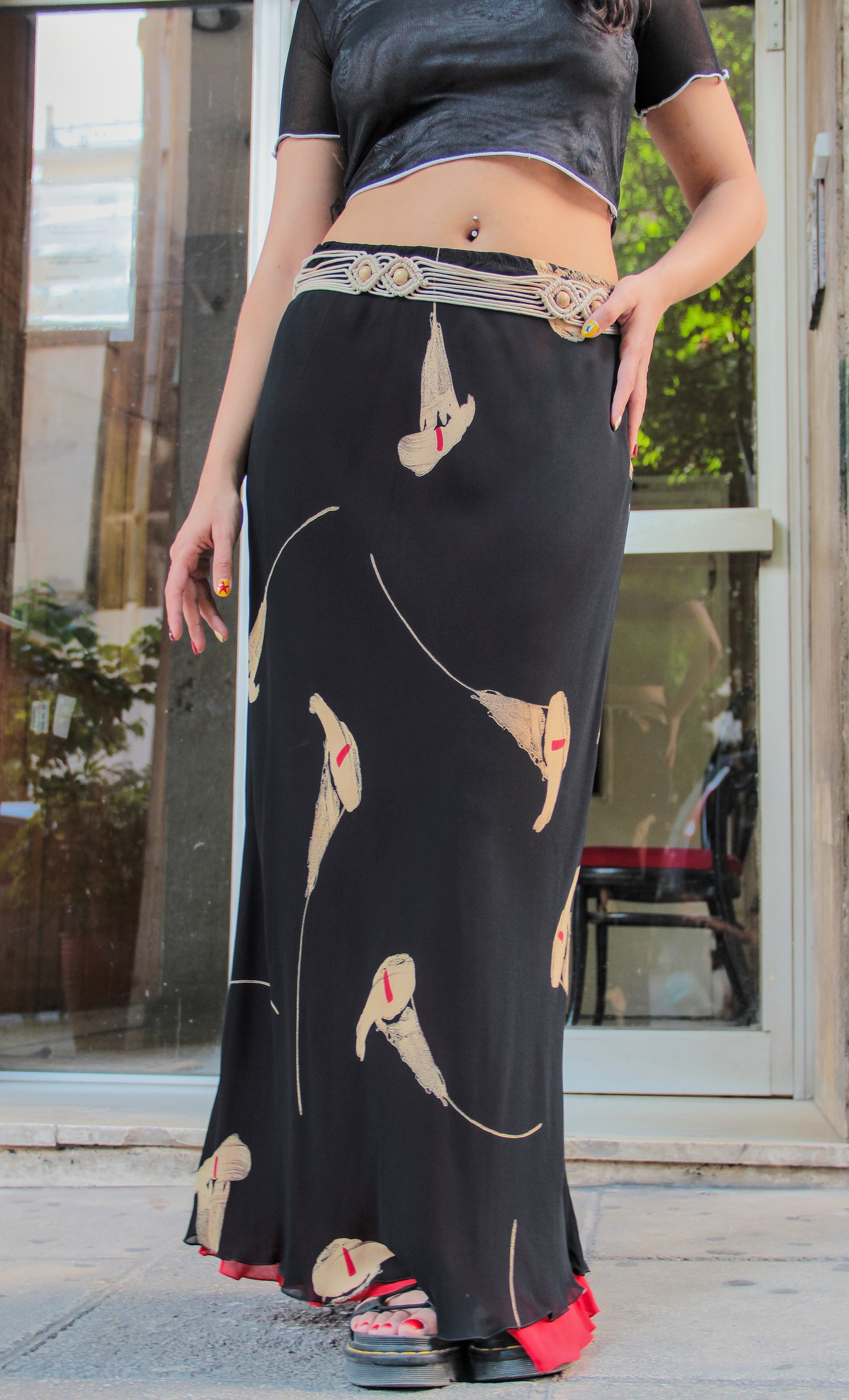 Stunning maxi floral skirt (L/XL)