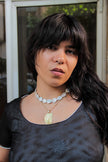Super cute mesh top with flower details (S/M)