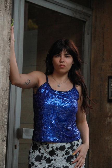 Stunning sequin top (L)