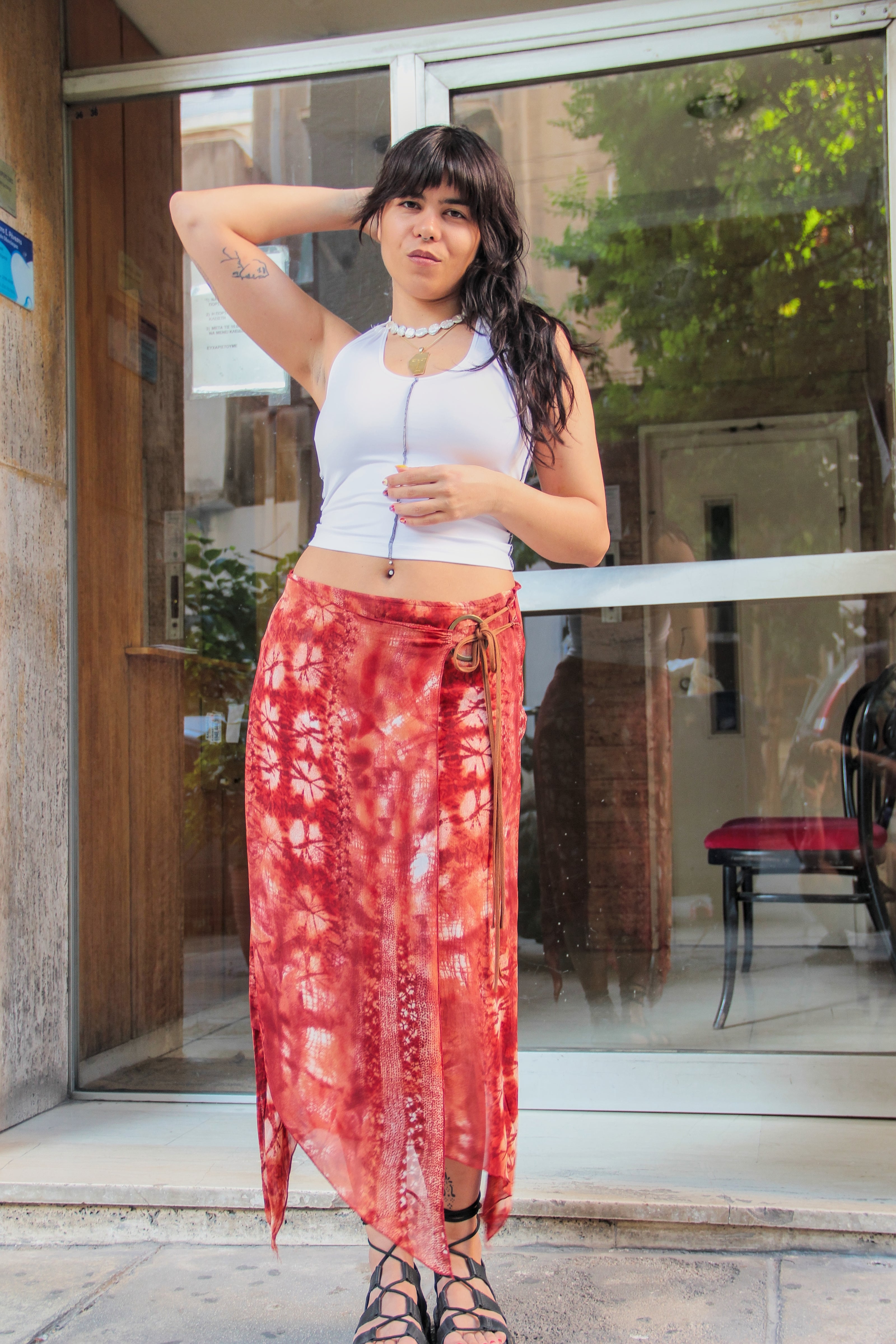 Stunning assymetrical whymsycal skirt (M/L)