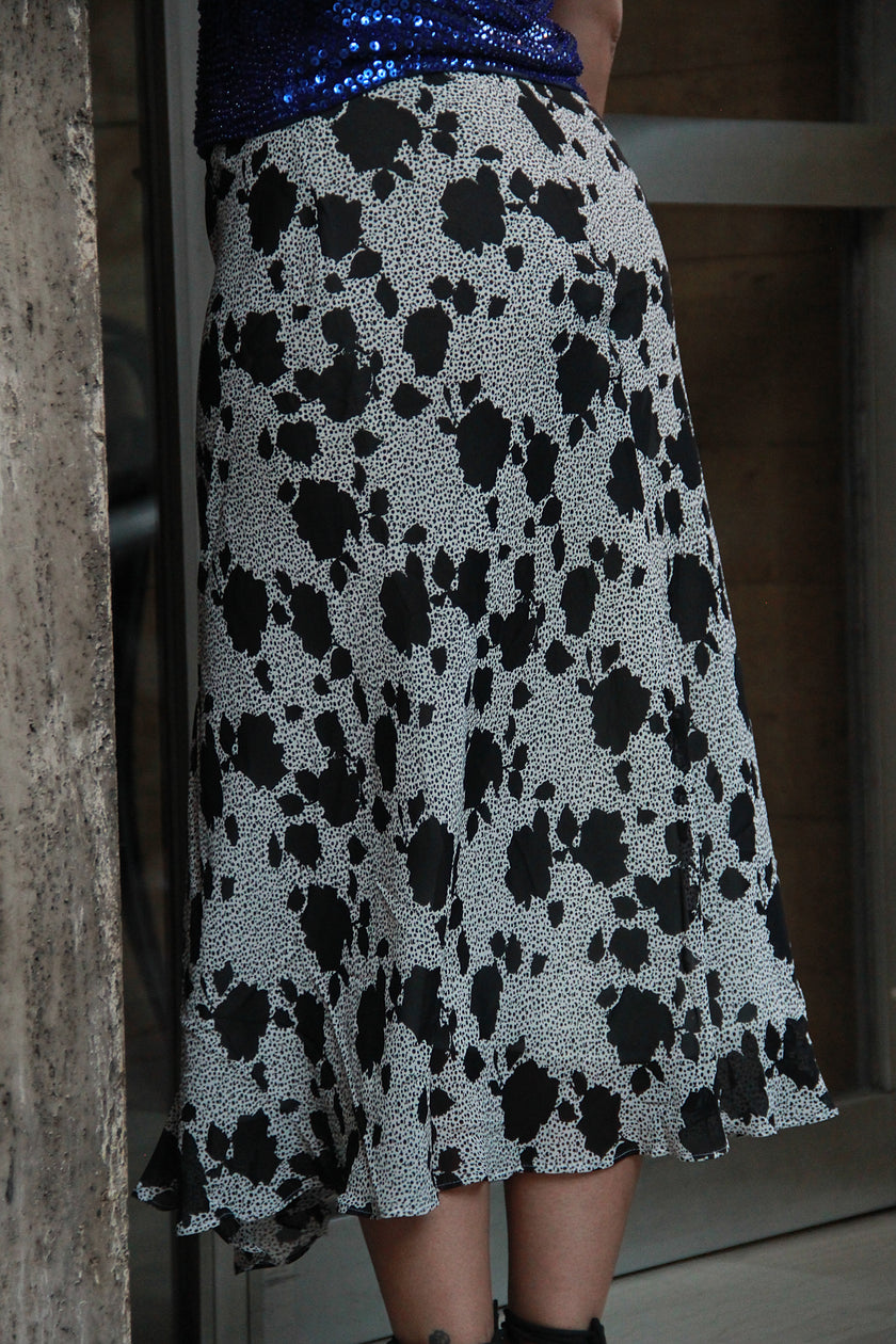 Vintage 90s style midi skirt (M)