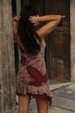 Vintage Motivi 100% silk patterned dress (S/M)