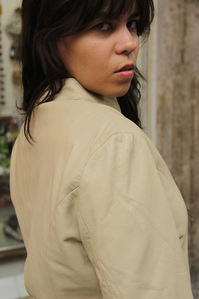 Vintage genuine leather jacket (M)