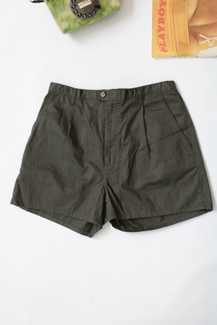 High waisted cargo shorts
