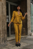 Vintage stinning 100% silk pantsuit (M)