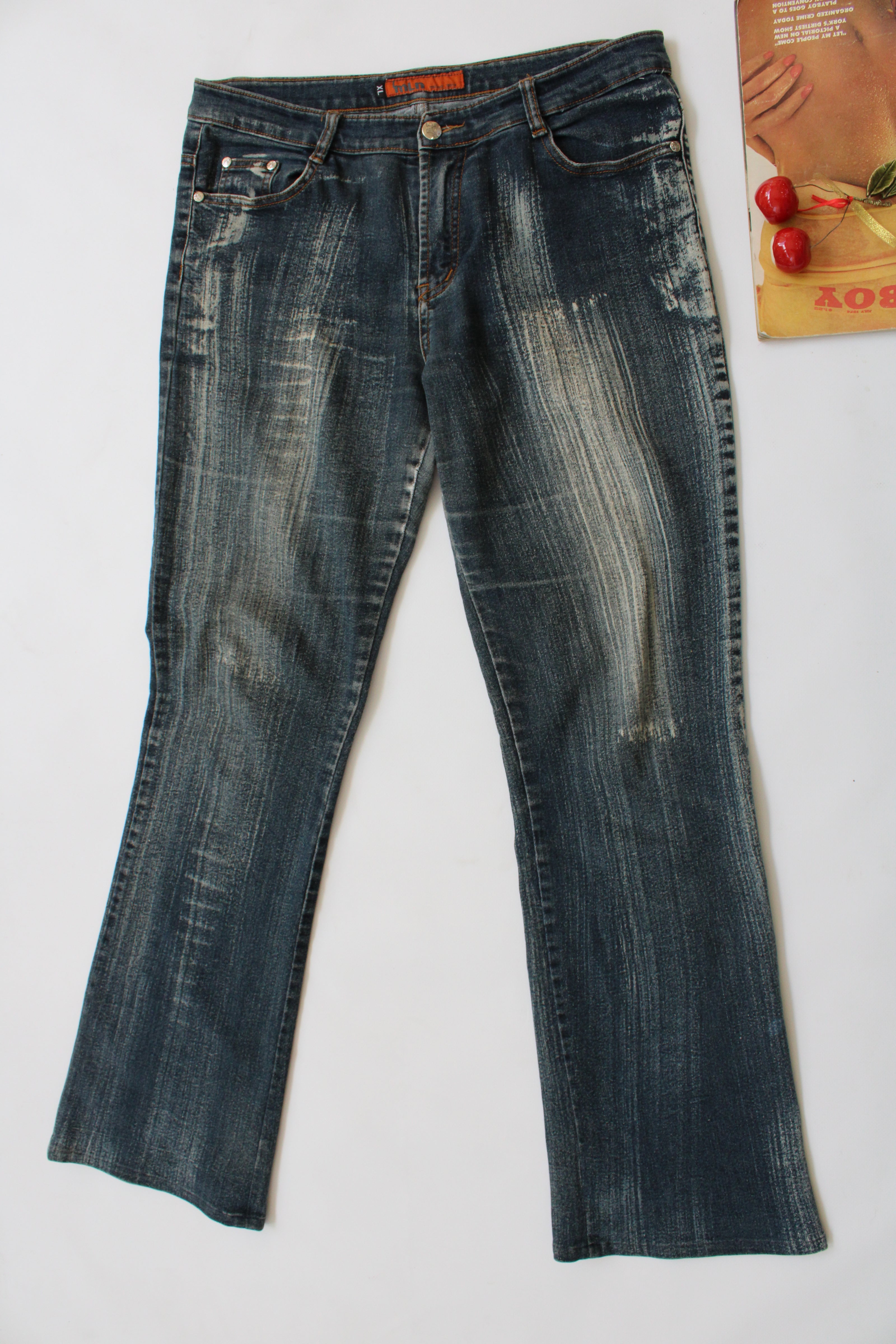 Y2K mid waisted flare jeans (XL)