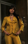 Vintage stinning 100% silk pantsuit (M)