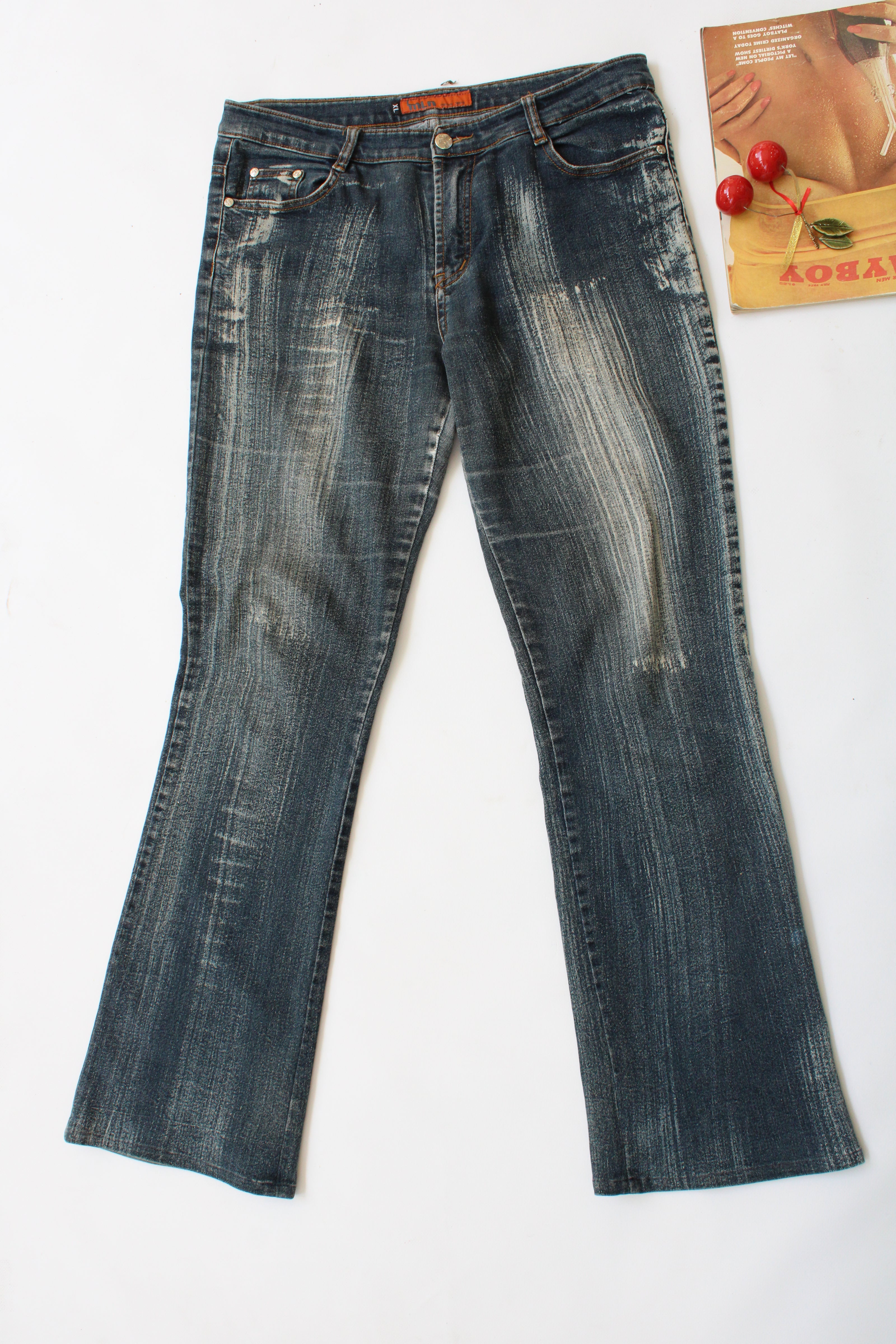 Y2K mid waisted flare jeans (XL)