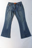 Super cute Y2K flare jeans with bead detailing