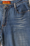 Super cute Y2K flare jeans with bead detailing