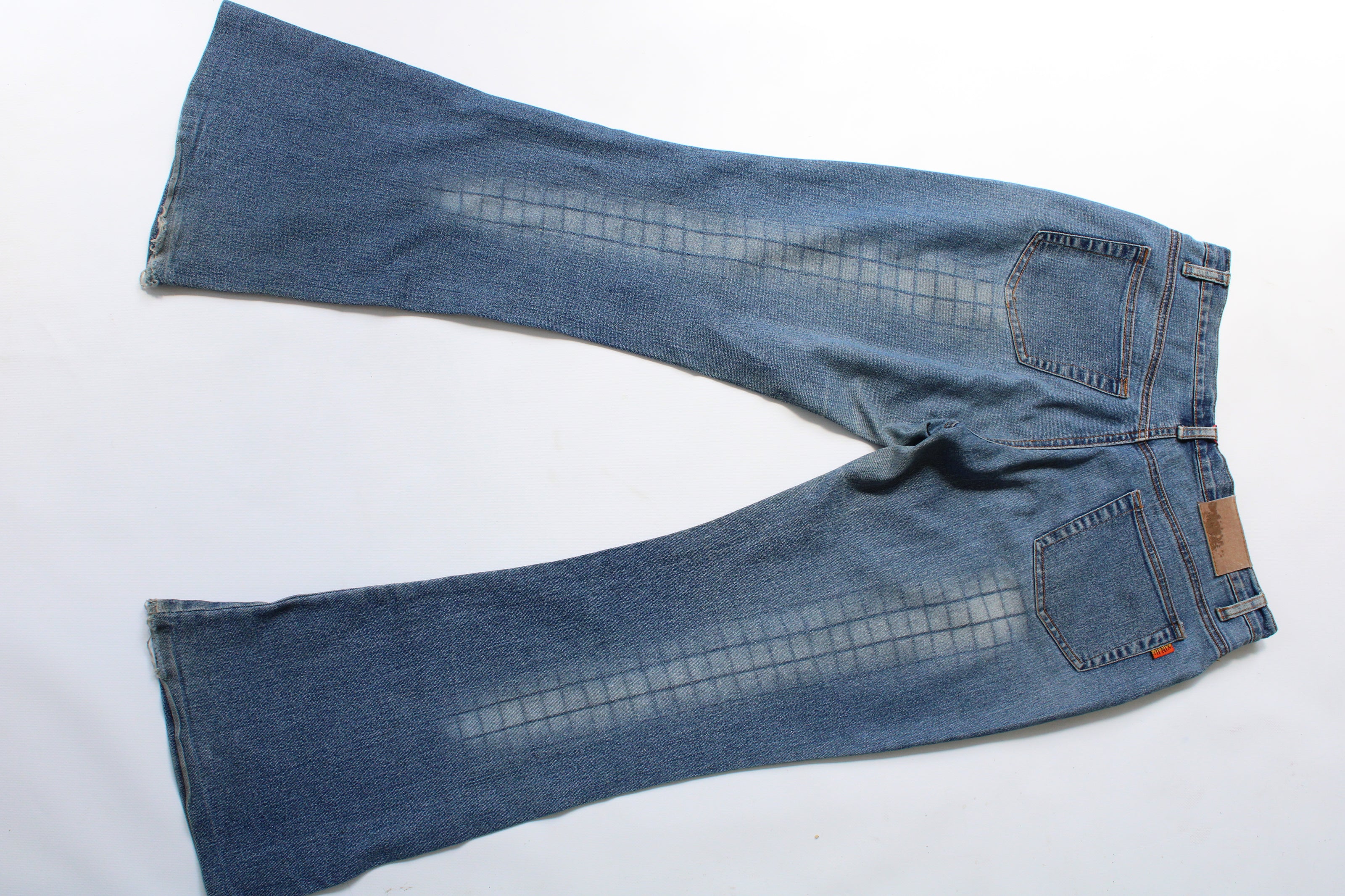Super cute Y2K flare jeans with bead detailing