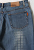 Super cute Y2K flare jeans with bead detailing