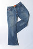 Super cute Y2K flare jeans with bead detailing