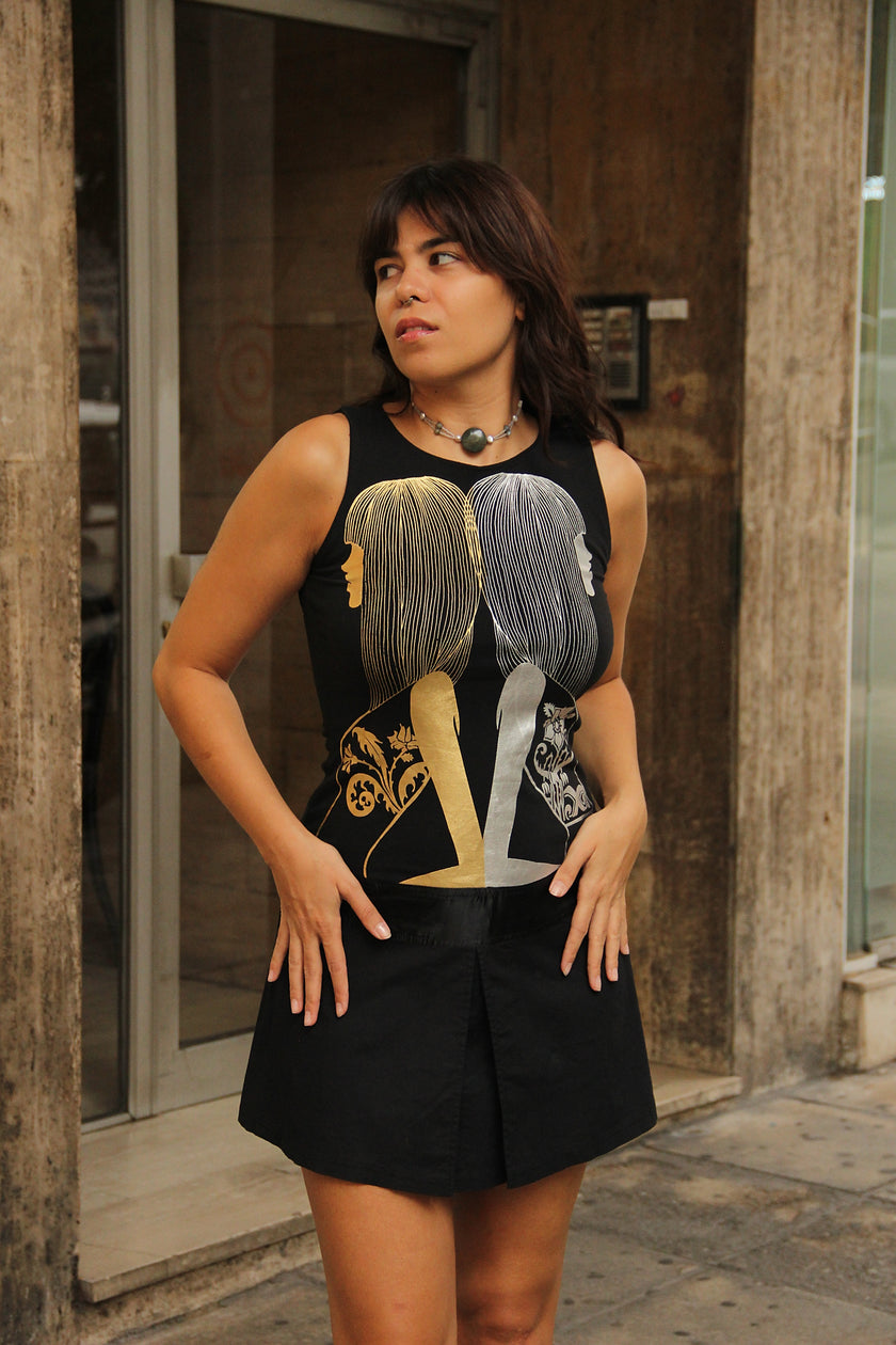 Custo Balcelona Y2K graphic dress (M)
