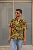 Vintage funky patterned shirt (M)