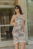 Stunning 100% silk vintage romantic midi dress (M)