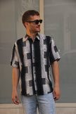 Vintage funky patterned shirt (L)