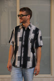 Vintage funky patterned shirt (L)