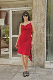 Stunning sparkly asymetrical midi dress (S/L)