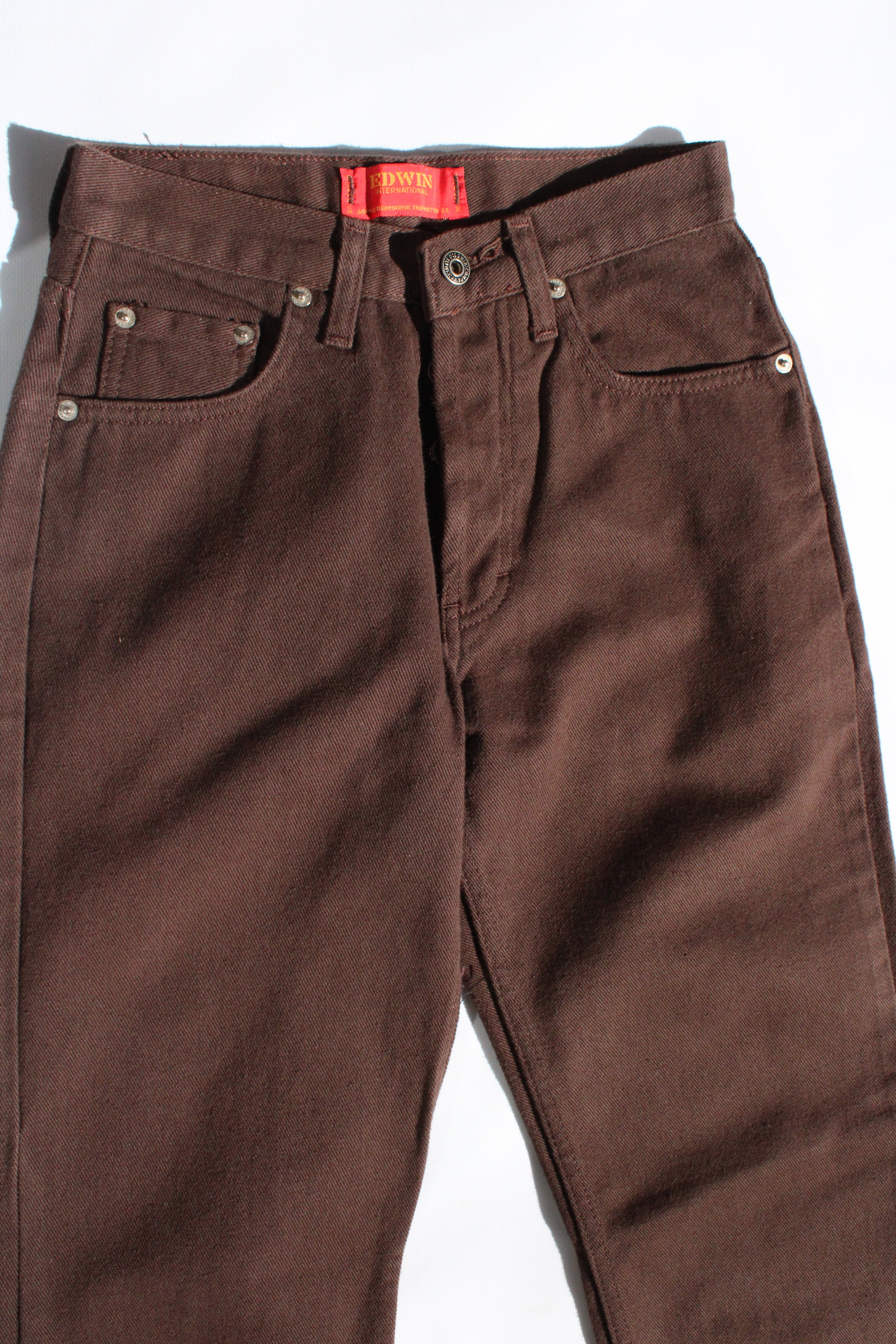 Deadstock Edwin dark brown jeans W28