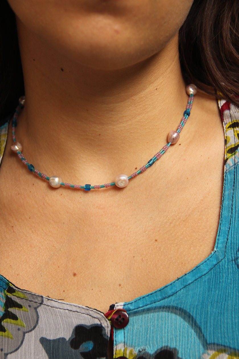 “Water Lily” handmade necklace
