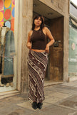 Vintage 90s style maxi skirt (L)