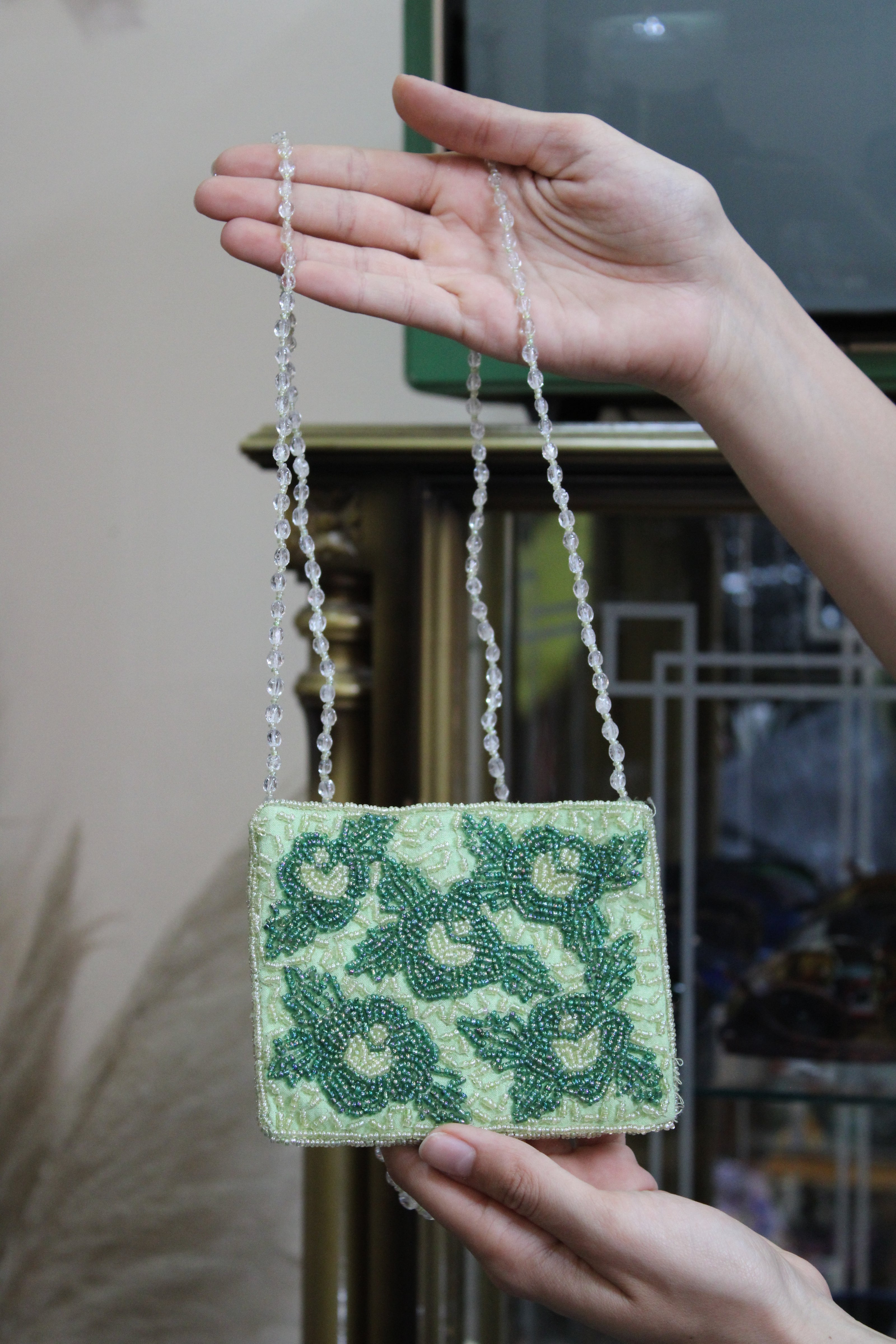 Stunning vintage mini beaded bag