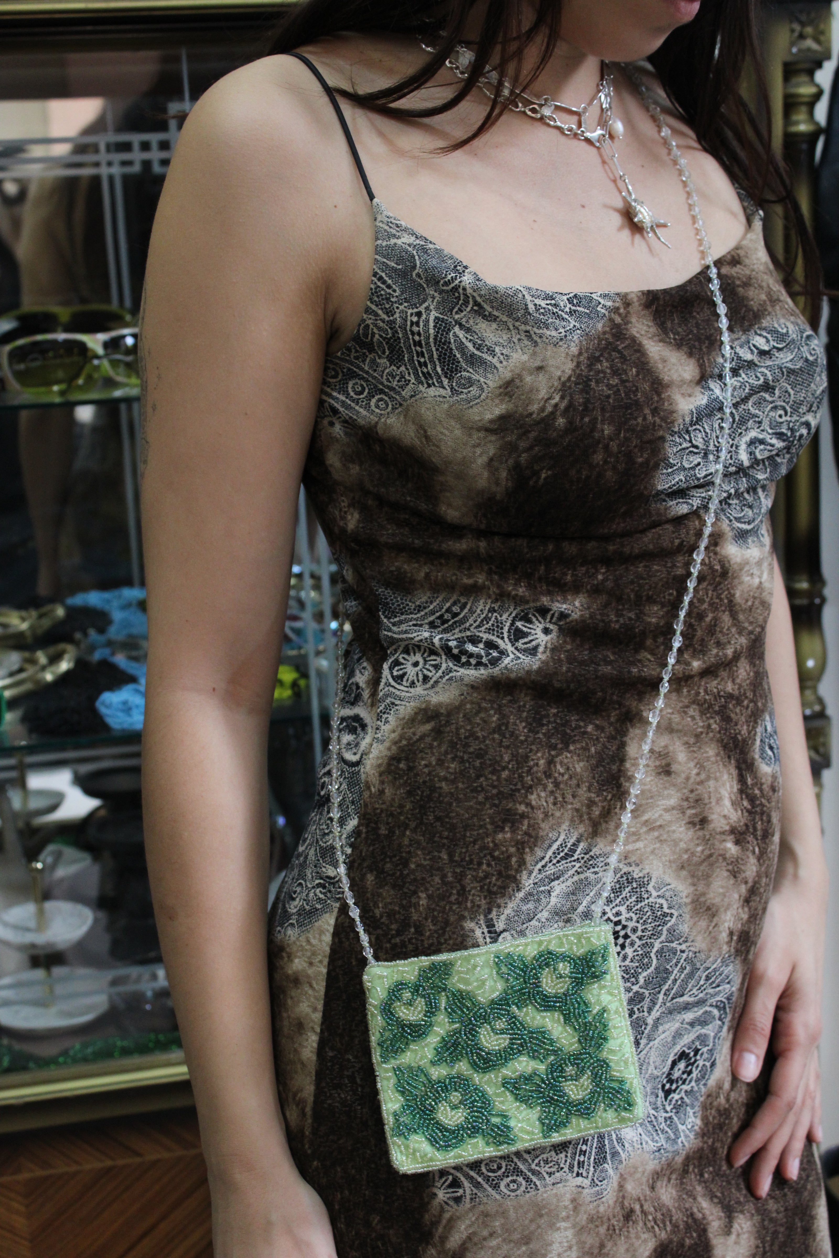Stunning vintage mini beaded bag