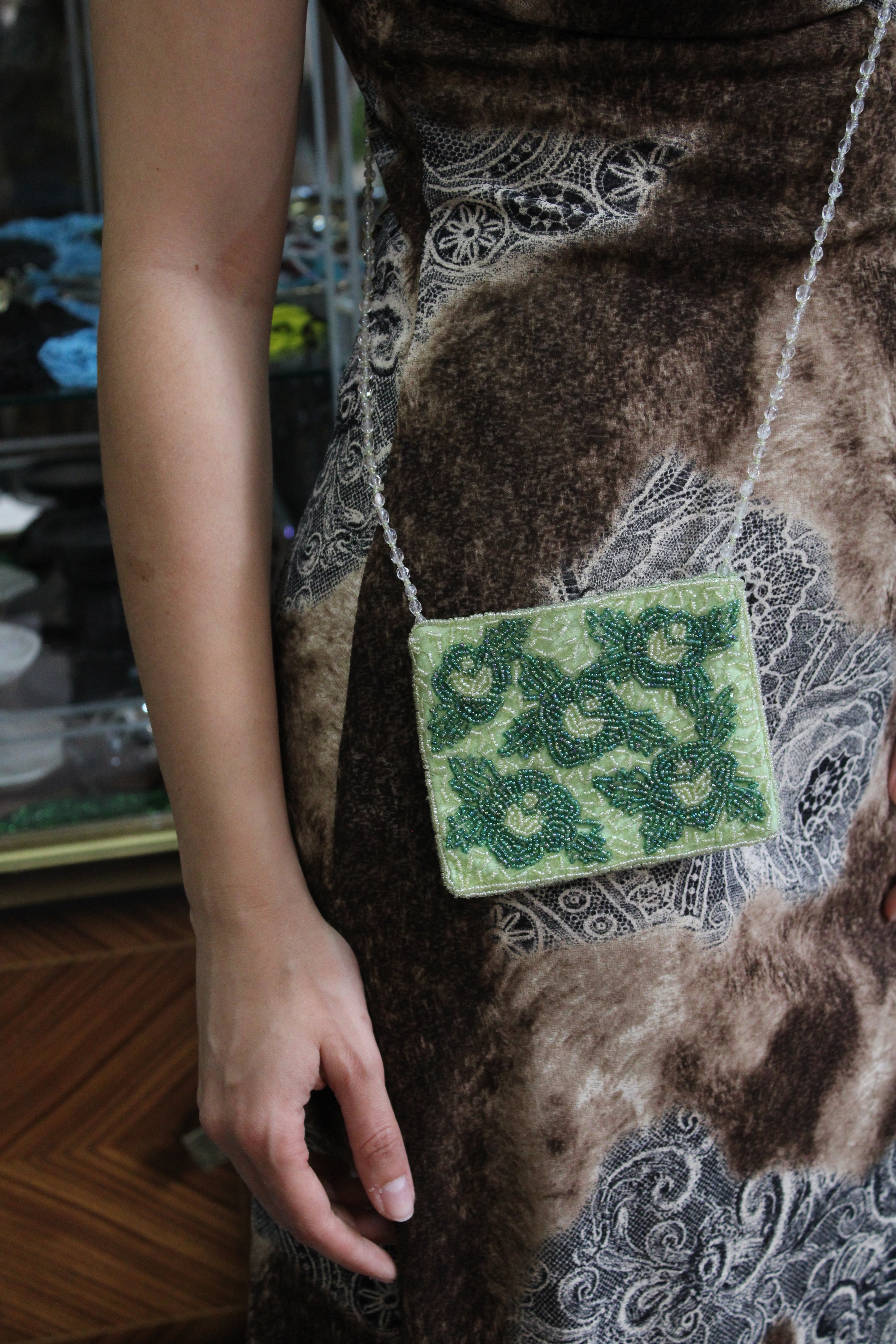 Stunning vintage mini beaded bag