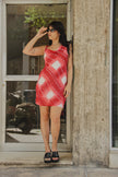 SFARZO stunning italian vintage midi dress (S/M)