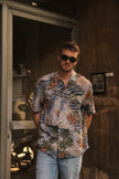 Vintage funky patterned shirt (L)