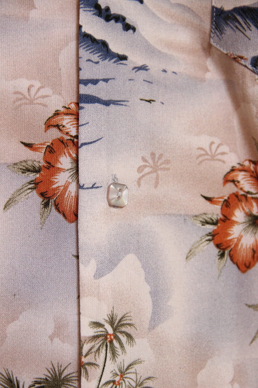 Vintage funky patterned shirt (L)