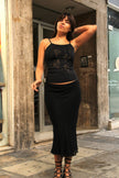 Vintage black sparkly skirt
