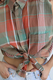 Vintage check men’s sleeveless shirts
