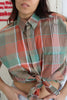 Vintage check men’s sleeveless shirts