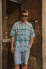 Vintage funky patterned shirt(L)
