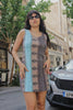 Vintage funky patterned dress (L/XL)