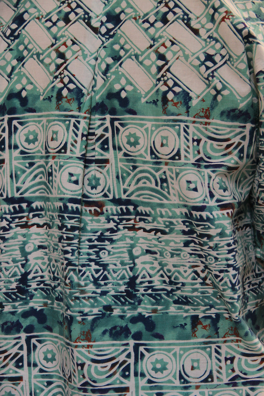 Vintage funky patterned shirt(L)