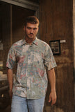 Vintage funky patterned shirt (L)