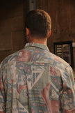 Vintage funky patterned shirt (L)