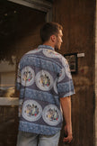 Vintage funky patterned shirt (XL)