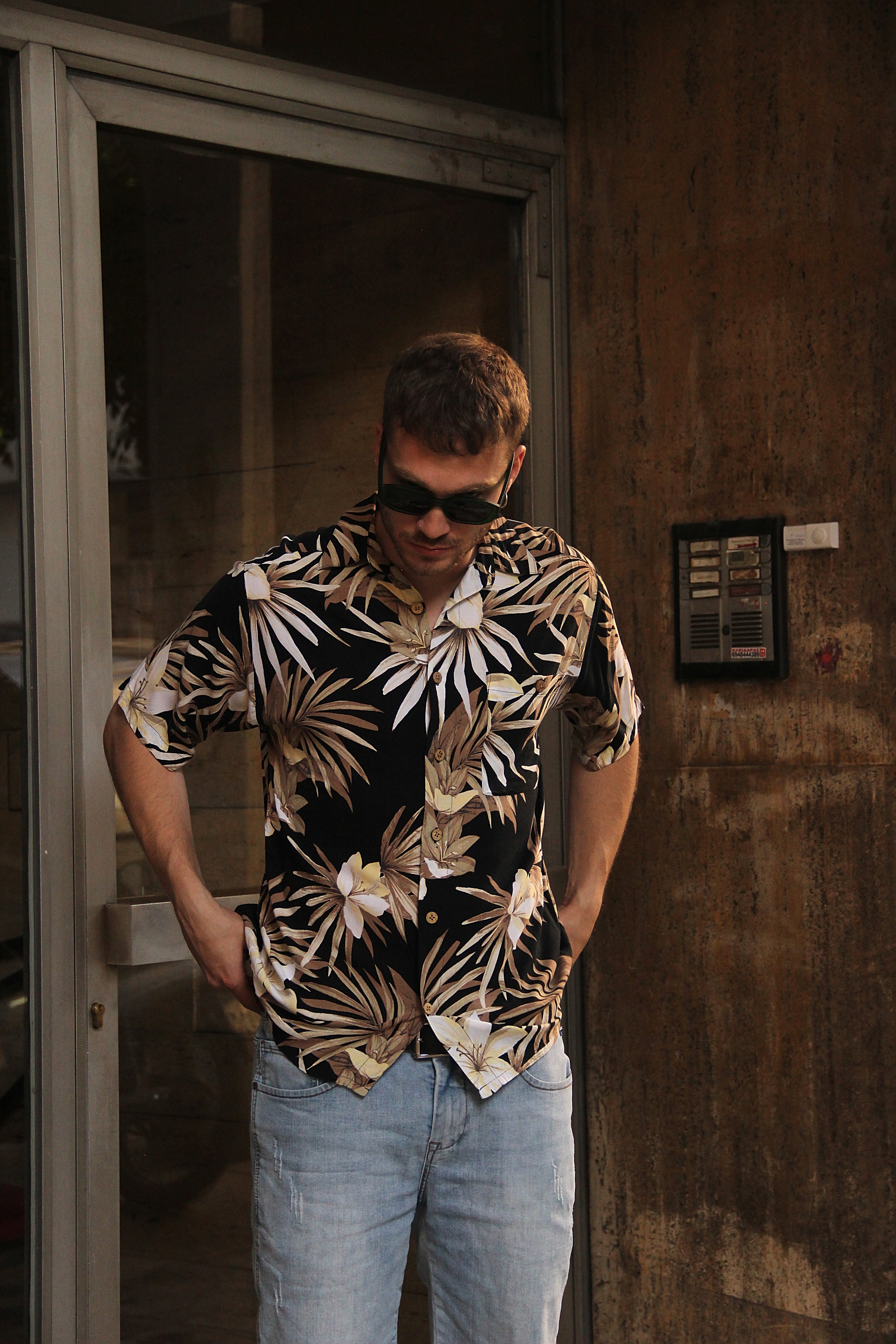Funky patterned shirt (S)