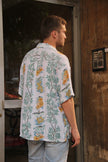 Vintage funky patterned shirt (L)