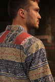 Vintage funky patterned shirt (L)