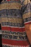 Vintage funky patterned shirt (L)