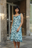 Vintage gorgeous 100% silk midi dress (M/L)